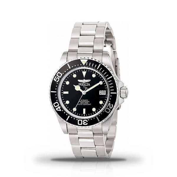 Relógio Masculino Invicta Pro Diver 40mm Automático Mostrador Preto 8926OB