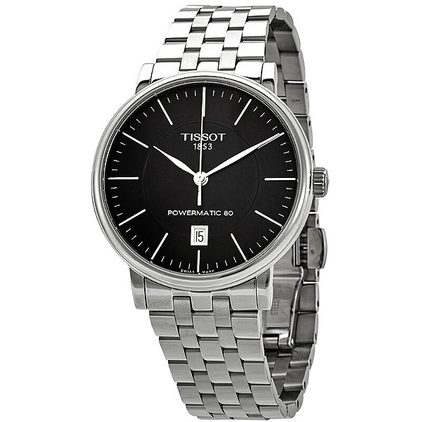 Relógio Masculino Tissot Carson Premium Automático Mostrador Preto T1224071105100