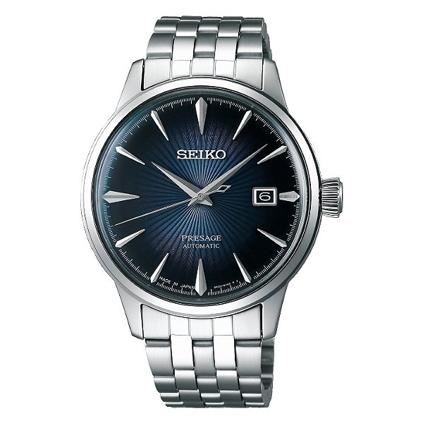 Relógio Masculino Seiko Presage Cocktail Time Blue Moon Automático Mostrador Azul SRPB41J1