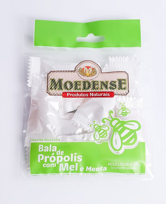 Bala de Própolis, Mel e Menta 38g