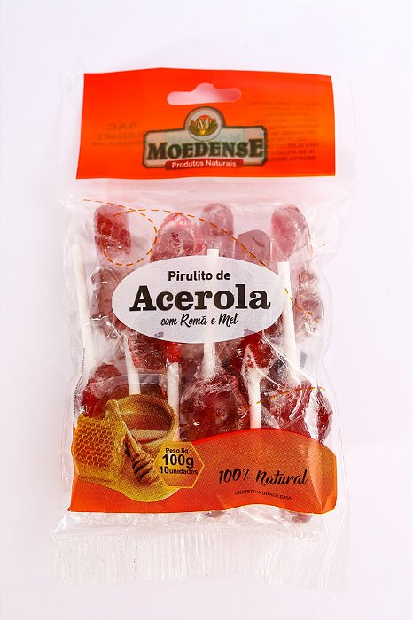 Pirulito de Acerola com Romã e Mel 100g
