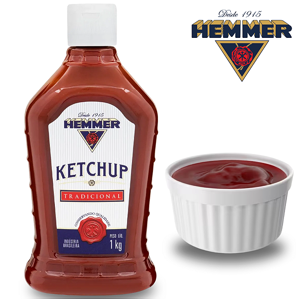 Ketchup Tradicional Hemmer 1kg – Sabor Autêntico e Natural
