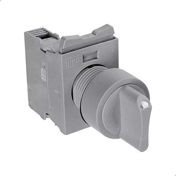 Botão Chave Seletora Comutador 2 Posições Fixas 1 Na Cew Cinza Weg