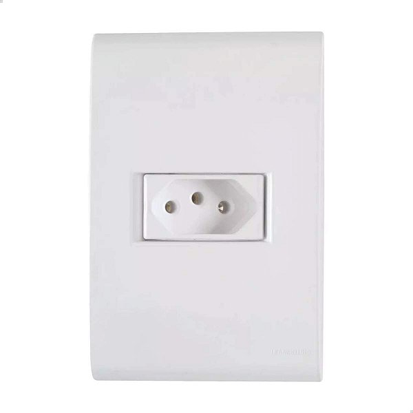 Conjunto Tomada 2p+t 20a Liz Branca Tramontina Cor Branco