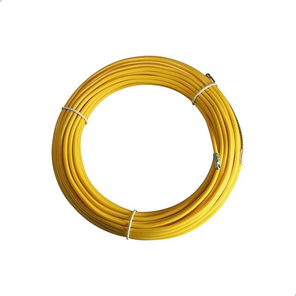 Guia Passa Fio Profissional Alma De Aço Amarelo 10m Proaqua