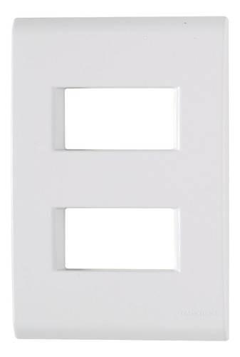 Placa 4x2 2 Postos Afastados Liz Branca C/suporte Tramontina