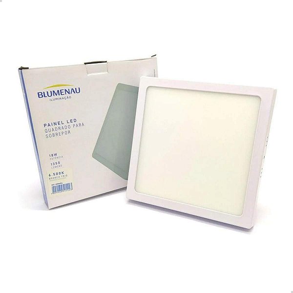 BLUMENAU PLAY PLAFON ABS LED  SOB  QUAD  18W  6500K  83566004