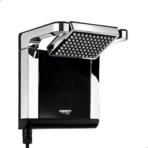 LORENZETTI  220V  ACQUA STAR BLACK/CROMADO 7800W  COD:372112