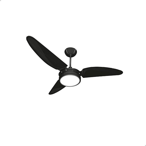 VENTEX  VENT  TETO  LAURA LED  127V  6500K  PT/FUME  1300