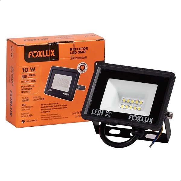 FOXLUX REFLETOR LED  FRIO  10W  BIVOLT  LED38.19