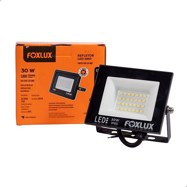 FOXLUX REFLETOR LED  QUENTE  30W  BIVOLT  LED38.12