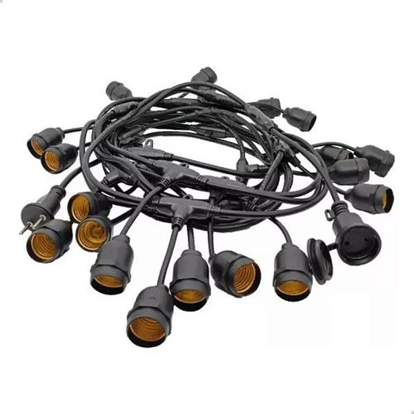 FOXLUX VARAL DE LUZES C/ BOCAL E-27 10M 43.13 (FESTAO)