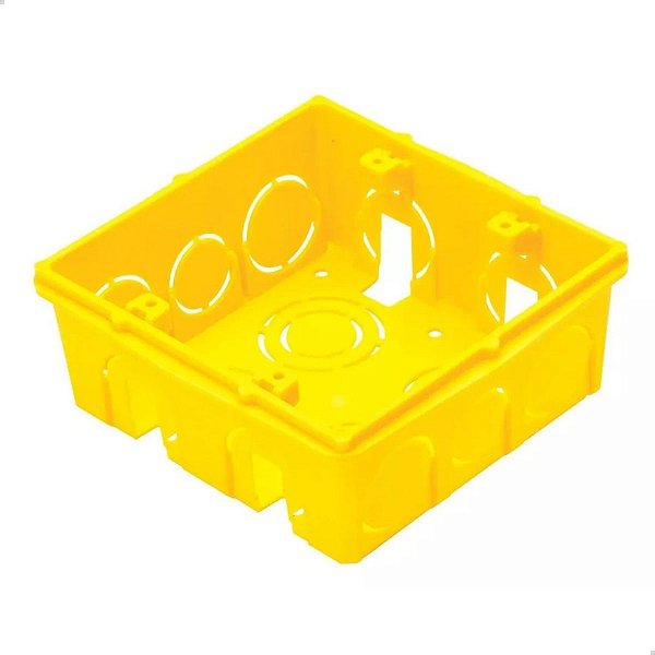 TRAMONTINA CAIXA PVC  4 X 4 AMARELA 57500/042