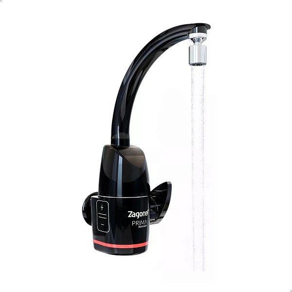 ZAGONEL 220V  TORNEIRA PRIMA TOUCH  5000W  BLACK  BANCADA / PAREDE