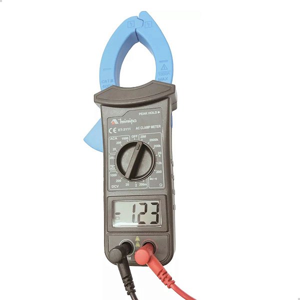 MINIPA ALICATE  AMP  DIGITAL  ET3111  1000A  PICO RETENCaO