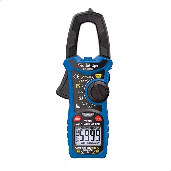 MINIPA ALICATE  AMP  DIGITAL  ET3166B  600A  TEMPERATURA