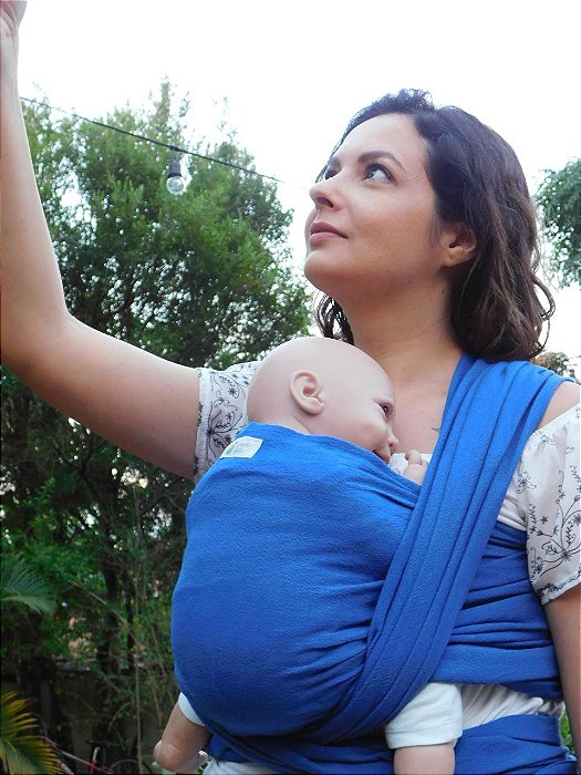 Wrap Sling - Tecendo Afeto - Azul Royal