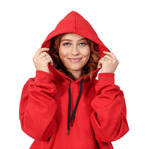 Moletom Canguru Feminino Liso com Capuz – Conforto e Estilo para o Dia a Dia