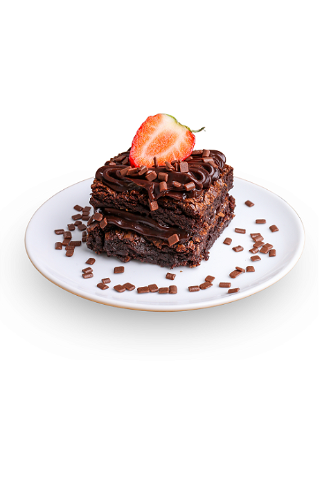 Brownie Recheado Brigadeiro ao Leite