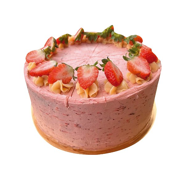 Bolo Ninho com Morango
