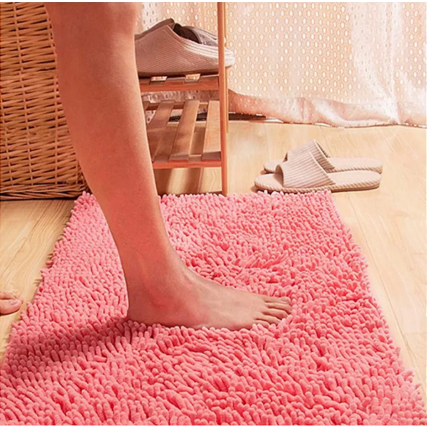 Tapete Macarrão 40x60 Antiderrapante Para Porta De Banheiro