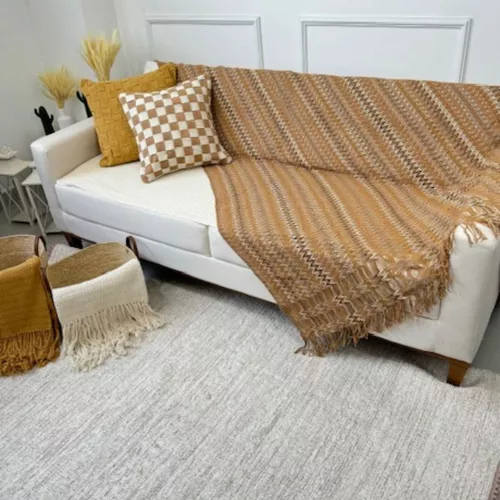 Manta Para Sofá Gigante Decorativa Tricot 2,20x1,90