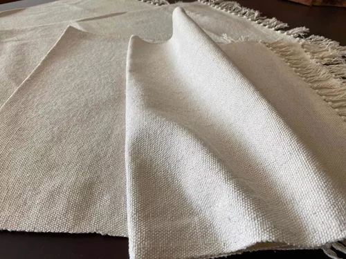 Jogo De Tapete 3 Peças Tear 100% Algodão