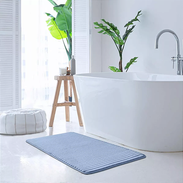 Tapete Fofinho Banheiro Microfibra Antiderrapante 50x70cm