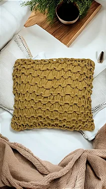 Capa Almofada | Cordas Decorativa | Luxo | 40x40 | Promoção