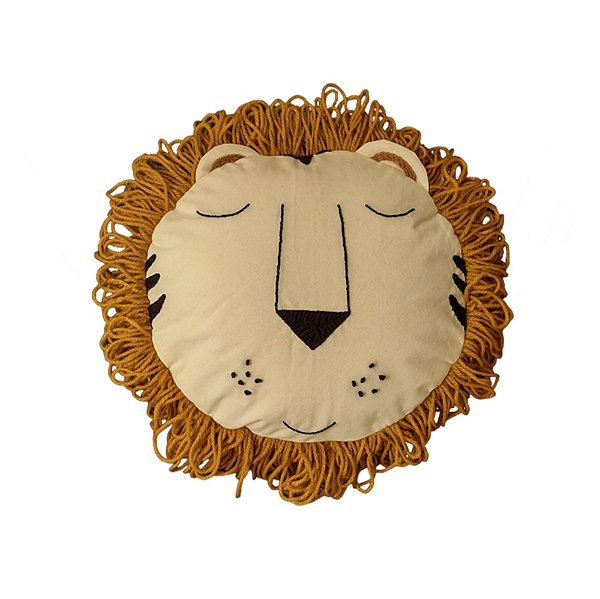 Almofada Leão Bordada 30cm