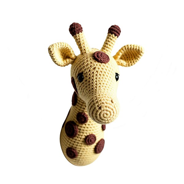 Girafa de Parede em Crochê - Quartos e Festas