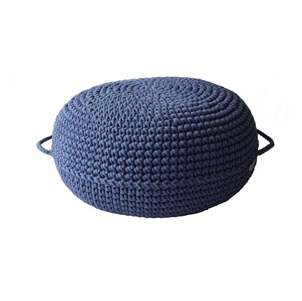 Pufe de Crochê com Alças