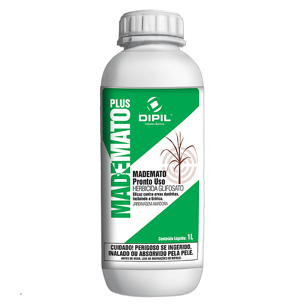 Herbicida Liquido Mademato Plus 1% Glifosato 1L - Dipil