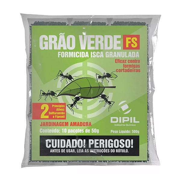 Isca Granulada Para Formigas Cortadeiras Jardim 500g