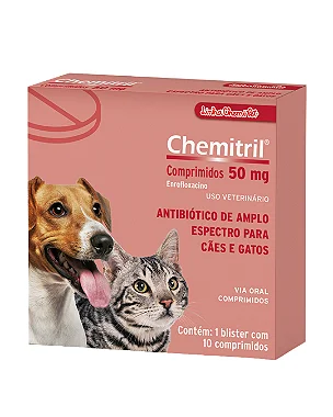 Antibiótico Chemitril 10 Comprimidos - Chemitec