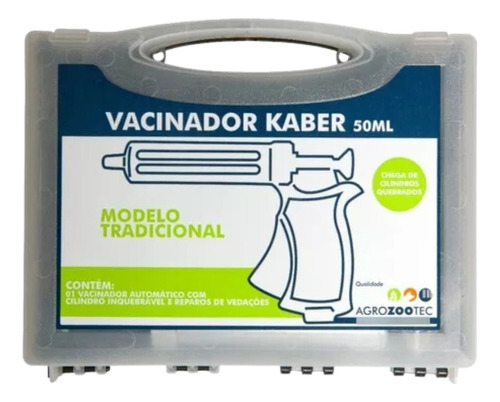 Vacinador Para Gado Automático Cilindro Inquebrável - Kaber