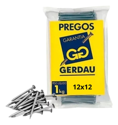 Prego Polido Com Cabeça 1kg - Gerdau