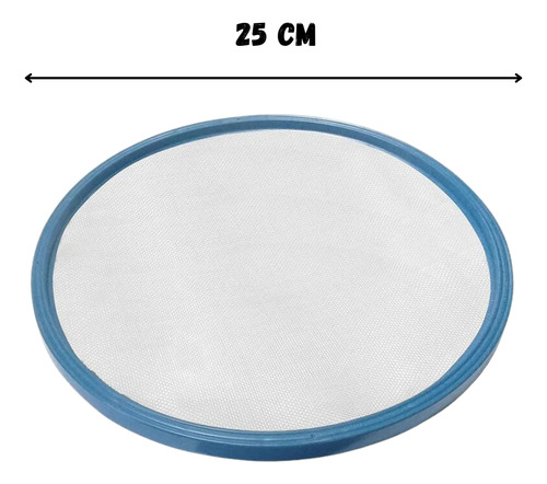 Peneira Fubá Aro Plástico Azul - Telas MM