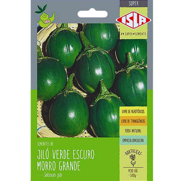 Semente Jiló Morro Grande Verde-escuro 1,80g- Isla