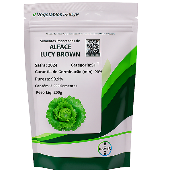 Semente Alface Lucy Brown Americana 5,000 Sementes-Seminis