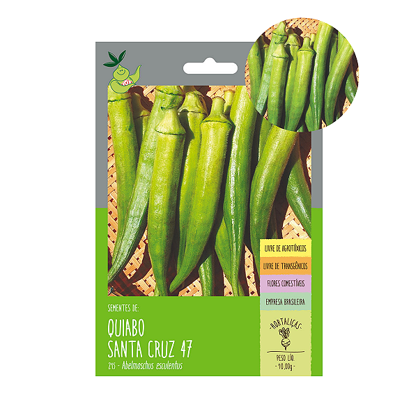 Quiabo Santa Cruz 47 100 Sementes