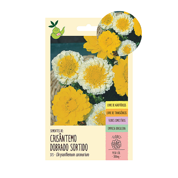 Crisântemo Dobrado Sortido 200 Sementes