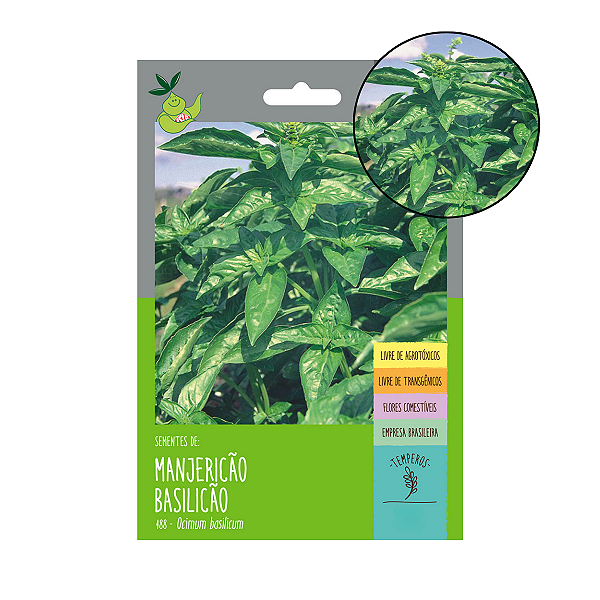Manjericão Basilicão 220 Sementes - Isla