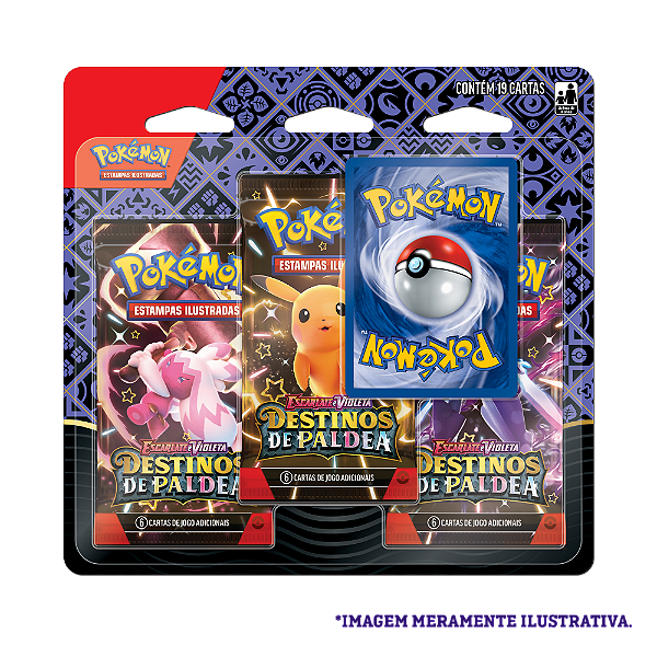 Blister Triplo Pokémon TCG Destinos De Paldea