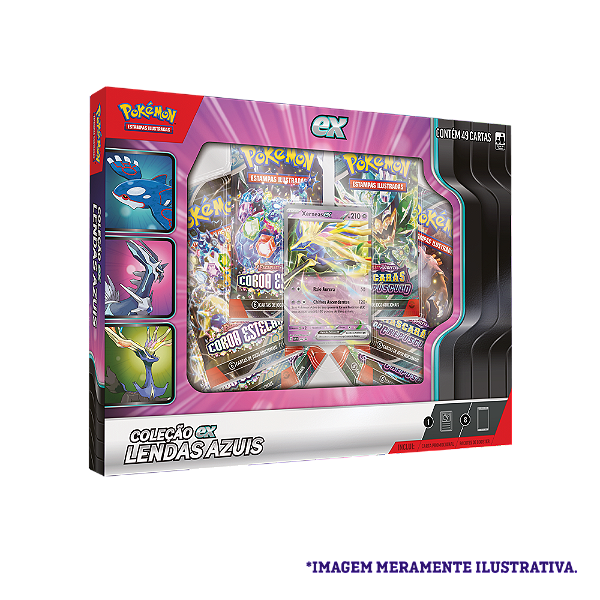Box Pokémon TCG Coleção Lendas Azuis - Xerneas EX