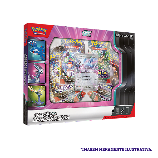 Box Pokémon TCG Coleção Lendas Azuis - Dialga EX