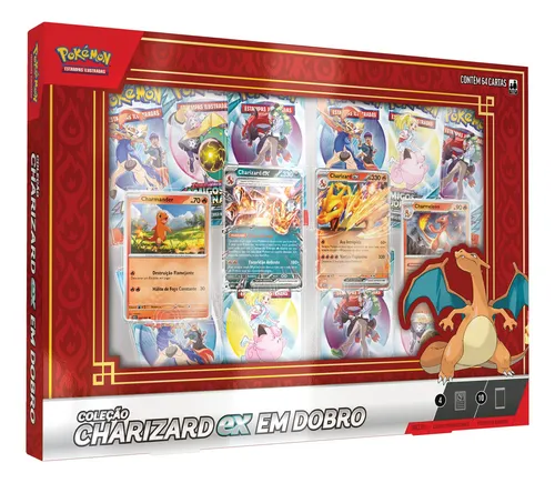 Box Pokémon TCG Coleção Charizard Ex em Dobro