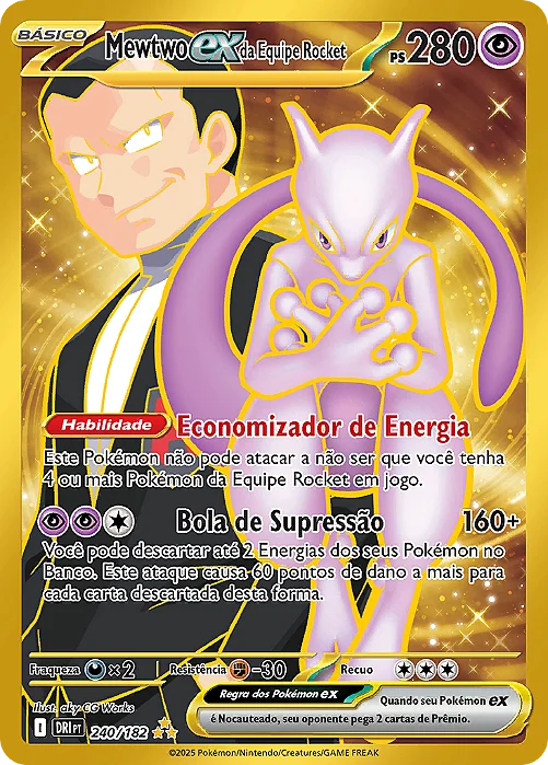 Mewtwo ex da Equipe Rocket (240/182)