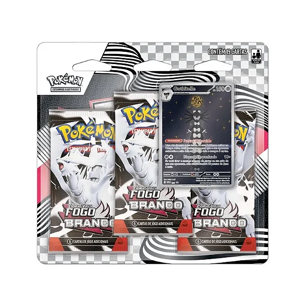 Blister Triplo Pokémon TCG Fogo Branco - Gothitelle