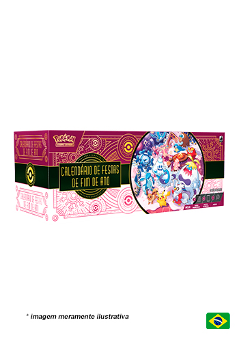 Box Especial Pokémon TCG Calendário de Festas de Fim de Ano 2025